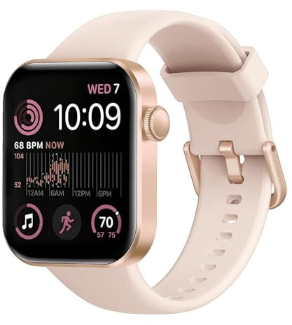 Montre Connectée Femme Homme avec Appels Bluetooth, 1.85 HD Smartwatch avec 140+ Modes Sportifs, Etanche IP68 Montre Connectee avec Podometre/Cardiofrequencemetre/Moniteur de Sommeil pour Android/iOS