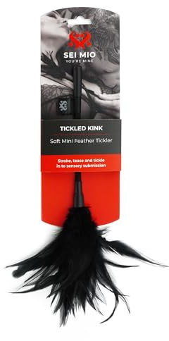 SEI MIO Tickled Kink Soft Mini Feather Tickler – Perfect for Couples Games, Sex Toys for Couples, and Bondage Kits