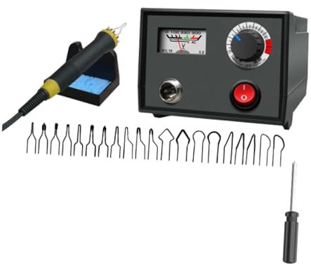 Amagogo Brandmalerei-Set, Brandmalerei-Maschine, Holzbrenner-Werkzeug, Brandmalerei-Stift zum Schnitzen und Löten, Pen Holder A