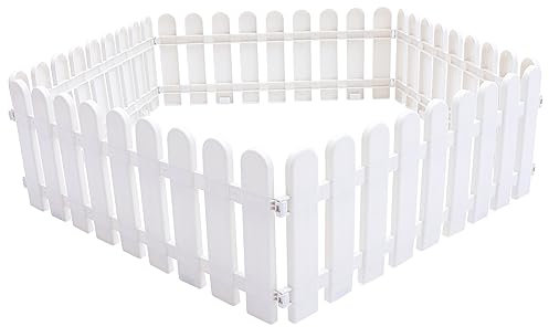 GANAZONO Set Di 5 Pezzi Di Recinzione Da Giardino in Plastica Per Decorazioni Da Esterno