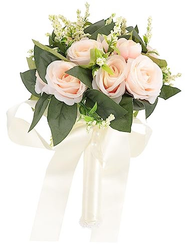 Holibanna Bouquet Di Fiori Artificiali Per Sposa Bouquet Da Sposa Fiori Artificiali Decorazione Matrimonio e Casa