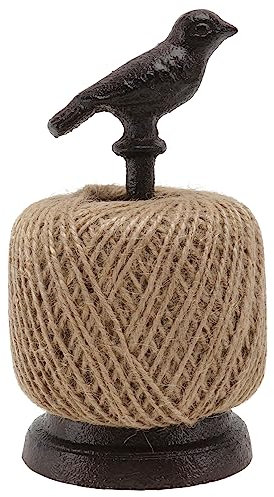 Gatuida Cast Iron Rope Rack for Home Decor Retro Bobbin Ornament Functional Garden Rack Lightweight Design for Balcony Kitchen Display