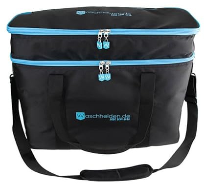 Waschhelden Detailing Bag Big | Praktische Tasche für den Kofferraum mit Klett für optimale Fixierung | Organizer zur Aufbewahrung von Autopflege Produkten | Kofferraumtasche