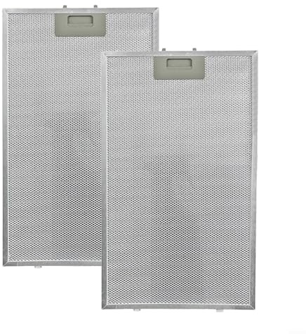 BlesConi Cooker Hood Filter, Metal Mesh Grease Filter for Extractor Fan, 460x260mm, 5-Layer Aluminium Alloy Kitchen Ventilation Accessory