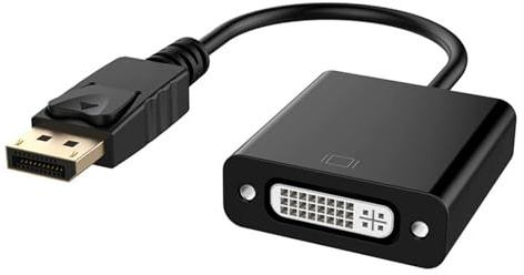 KAHDGSS Adaptateur Mâle À Femelle Conception Compacte Stabilité des Signaux 1080P @ 60Hz pour Le Bureau Le Cinéma À Domicile Utilisation De Convertisseurs DP DVI en d'or