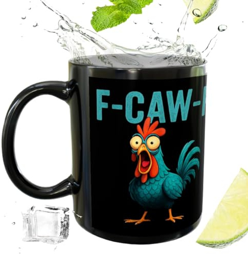 Tasse amusante – Tasse à café 350 ml | Tasses à thé, pour cacao chaud, lait, jus, eau glacée, boissons froides, amateurs de poulet, collègues, femmes, hommes, cadeaux pour la maison et le bureau