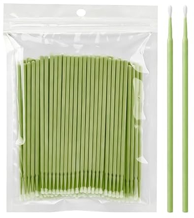 100 Pcs Micro Applicator Brush Eye Shadow Makeup Applicator, Microporous Touch Up Paint Brush for Automotive Paint Chip Repair - Disposable