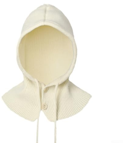 PureBowlic Unisex arktisk plyschmössa, varm stickad vintermössa för män kvinnor, för mångsidig balaclava-stil öronvärmare, mjuk töjbar en storlek passar för kallt väder, grå (beige)