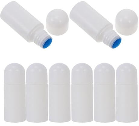 Flacon Applicateur à Éponge 50ml Blanc, Lot de 8 Pièces