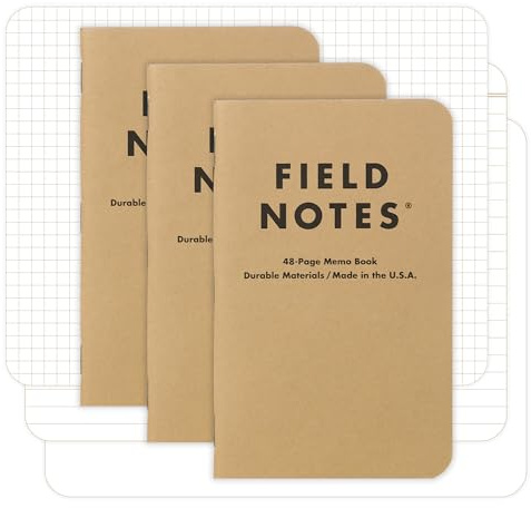 Fältanteckningar memo bok - blandad (förpackning med 3)