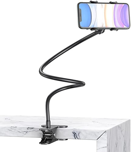 Soporte para Móvil BESTEK Soporte para Teléfono Móvil Ajustable detro de 7cm de Ancho con Pinza y Brazo Soporte para Smartphones