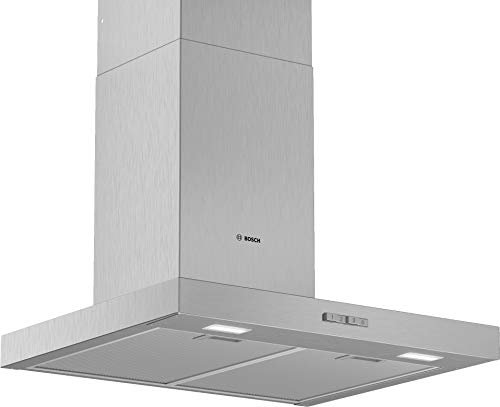 Bosch DWB64BC50, Hotte murale Série 2, 3 vitesses d'aspiration, 60cm, Inox