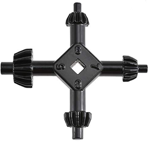 KATUR Llave de mandril universal 4 en 1 para taladro de 4 vías, herramienta eléctrica, inalámbrica, multiuniversal, de potencia y martillo de 5,9/6/7,7/9,3 mm de diámetro (tamaño grande)