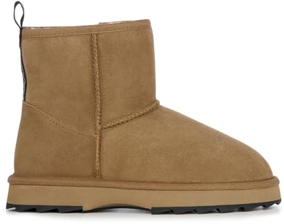 EMU Australia Sharky Mini Bottes en Peau de Mouton pour Femme, Noir, 39 EU