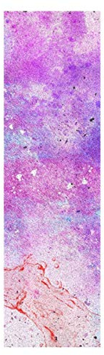 Mnsruu Lunares De Mármol Rosa Monopatín Papel de Lija Antideslizante Hoja Cinta de Agarre Lijas para Patineta Scooter Etiquetas engomadas (84 x 23 cm)