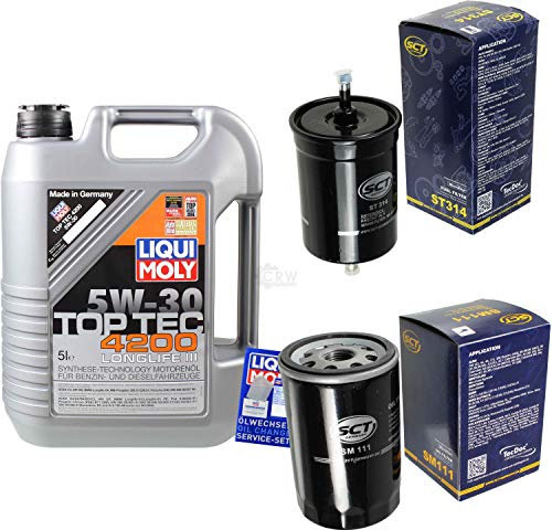 QR-PARTS 69397342 Filter Set Inspektionspaket 5 Liter Motoröl Top Tec 4200 5W-30 SCT Germany Kraftstofffilter Ölfilter