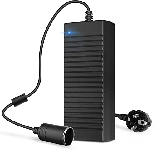 120W 12V 10A KFZ Netzadapter, 230V zu 12V Zigarettenanzünder Netzteil | AC-DC Spannungswandler, 230V auf 12V Adapter, Für Kühlbox,Adapter Zigarettenanzünder Steckdose