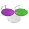 Plateau de four à micro-ondes empilable pour assiettes et plats chauds avec poignée 4 en 1 antidérapant pour cuisson à la vapeur, support pliable à double niveau, couvercle de rangement de cuisine (1