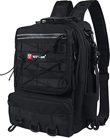 Chihutown Angelrucksack mit Rutenhalter, Angeltasche, Angelausrüstungsrucksack, Tackle-Taschen, Tackle Box Rucksack