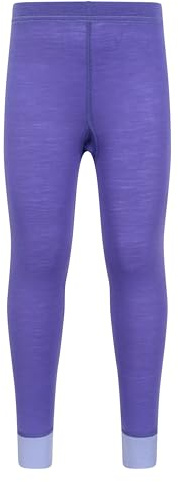 Mountain Warehouse Merino Kids Thermal Baselayer Pants | Boys & Girls Lightweight & Comfy Merino Wool Trousers, Warm with Antibacterial Skins For Longer, Active Wear & Winter