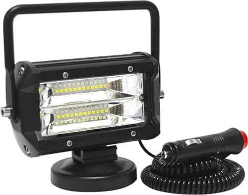 Willpower 2 Stk. LED Arbeitsscheinwerfer, 4 Zoll 42W, Magnetfuß | 12V, für Auto, Bagger, Traktoren, LKW, SUV; magnetischer Fuß, 2er-Pack