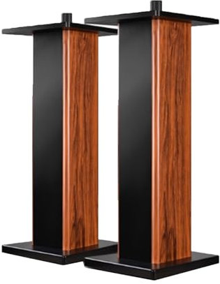 GCGC Support D'enceinte, Plateau 280 X 240 Mm, Colonne Au Sol 165 X 165 Mm, 2 Supports D'enceintes, for Home Cinéma, Performance Professionnelle, Enregistrement, Composition(Brown,280x240x900mm)