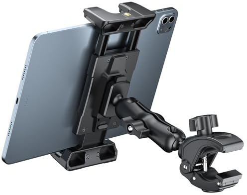 OHLPRO Support pour iPad mic, Support de Tablette pour Tapis de Course, Pieds de Micro Musique Pivotant à 360° Compatible avec 5 - 13 iPad Air Pro Mini Galaxy Tab S9 Kindle Fire Switch