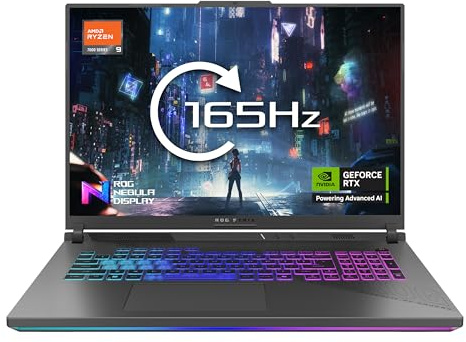 ASUS ROG Strix 16 G614PR 16.0 WUXGA 165Hz Gaming Laptop (AMD Ryzen 9-8940HX, NVIDIA GeForce RTX 5070Ti 12GB Graphics, 16GB RAM, 1TB PCIe SSD, 4-Zone Backlit Keyboard, Windows 11)