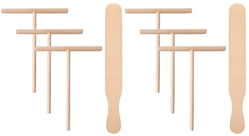 PRETYZOOM 2 Set Di Spatola Per Pancake in Legno - Spatola Per Crêpe E - Per Pancake - Articoli Essenziali Per La Cucina - Design