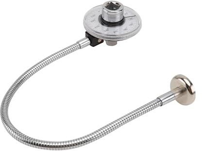 Angoily Professional Torque Angle Measuring Gauge Tool Durable Precise Wrench Torque with Clear Scale and Hose Structure for Accurate Angle Measurement