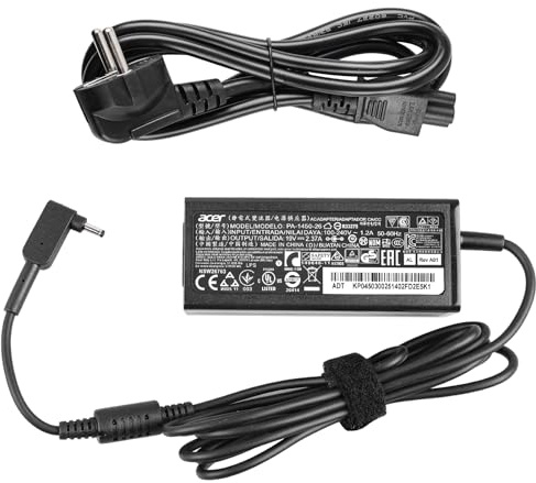 Netzteil Ladegerät für Acer Laptop, 45W Notebook Laptop Ladekabel mit Pflaumenblütenschwanz EU Kabel für Acer Aspire A515-44 A515-54 A515-55 A515-56 A517-52 A317-53 A314-23P A115-31 A115-32 usw