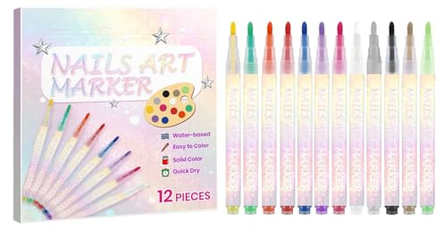 Nail Pens 12-Color Manicure Design Markers