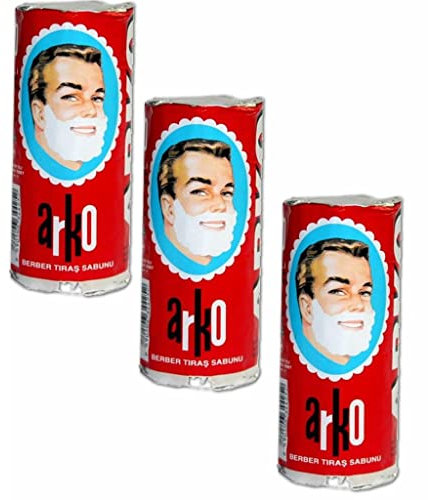EVYAP ARKO Shaving Cream Soap, 3 Pieces, (Pack of 1)