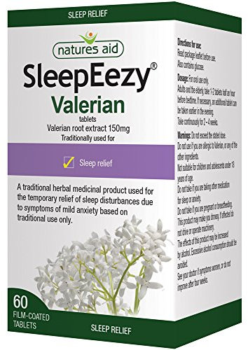 Natures Aid SleepEezy Valerian Root Extract 60 Tablets (Pack of 2)