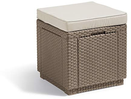 Keter Storage Cube, Cappuccino with sand cushion