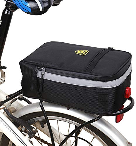 Sunzit Bicycle Rear Tail Seat Carrier Bag - Cycling Bike Saddle Bag - Waterproof, Tool & Water Bottle Holder