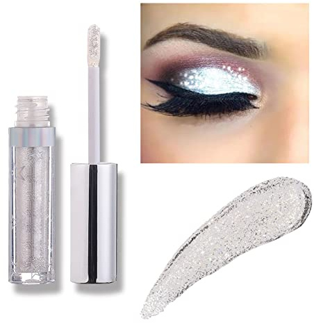 12 couleurs Ombre à paupière liquide, Glitter Liquid Shine Matalic Makeup Eyes Ombre à paupières à paupières scintillante imperméable, excellent choix pour les filles