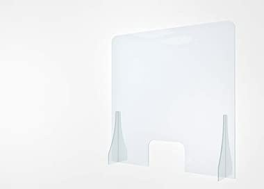 Plexiglas-Acryl-Bildschirme, Schutz vor Niesen, Social Distancing (1000 x 750 mm)