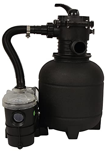 Bestlivings Pool-Sandfilteranlage zur Poolreinigung, 7500 l/h, 3,5 Bar, Einphasen Induktionsmotor, Filteranlage, Poolfilter