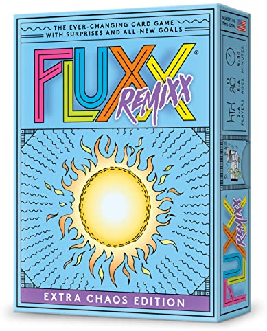 LOONEY LABS Fluxx Remixx Card Game - Fun Games for Family Game Night Party Games Adult Card Games Card Games for Kids Birthday Gift Ideas Girls Boys Teen Adults - 100 Cards, For Ages 8 Year Old and Up