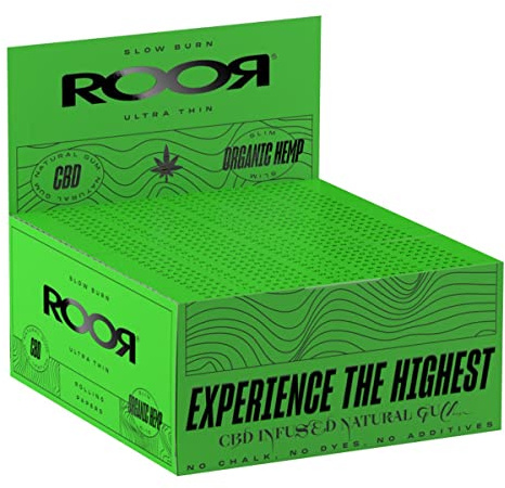 Roor Ultra Thin - King Size Slim Organic Paper - Slow Burning - 50 x 32