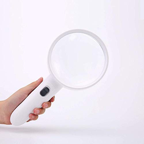 Lente d'Ingrandimento Portatile con Lampada 20 Volte Vecchio Uomo Che Legge Obiettivo Zoom Ottico Portatile ad Alta Definizione ad Alta Potenza Needed
