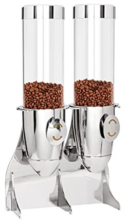 GGM Gastro | MSPG2C | Cerealienspender - doppelt -Ø 115mm - Chrom - Drehausgabe