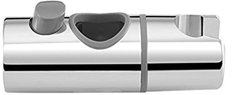 Duschkopfhalterung, verstellbarer Duschkopfhalter, Ersatz-Handbrausehalterung für Durchmesser 21 mm, Schieberstange, verchromt (Größe: 18 mm)