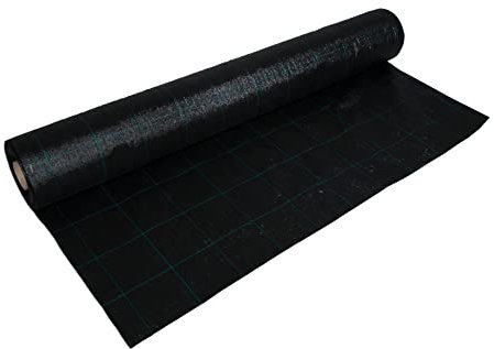 Ogräsduk Svart 160 m² (50m x 3,2m) – Kraftig Trädgårdsduk 100g/m² UV-Stabil Vattengenomsläpplig Duk Mot Ogräs För Trädgård