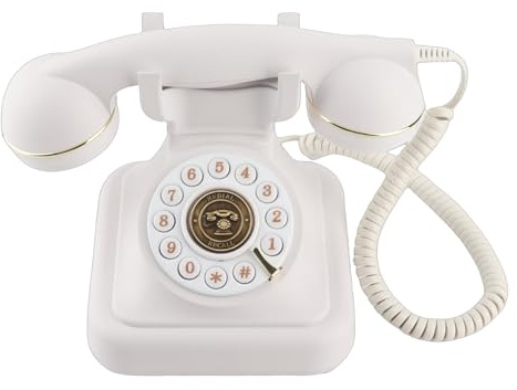 Teléfono Retro, Función de Libro de Visitas con Sonido, Teléfono Fijo Vintage Premium con Memoria de 8 GB para Fiesta de Boda en Casa