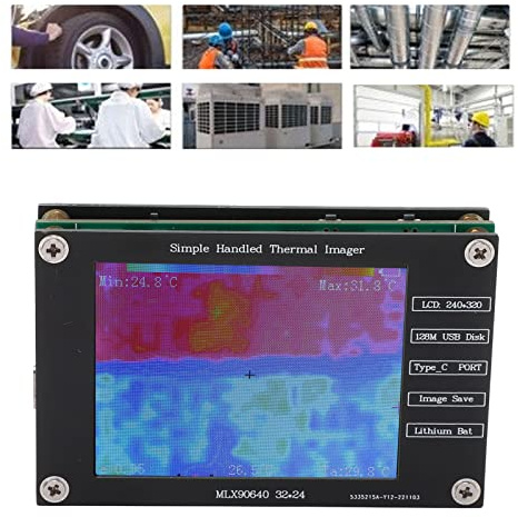 Digital Handheld Thermal Imager Infrared Camera 2.8in LCD Screen 320x240 Resolution Portable for Temperature Measurement Multifunctional Tool