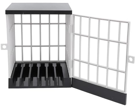 Sorandy Mobile Phone Jail, Cell Phone Jail Lock Box, Smartphone Stand Holders Smartphone Storage Gadget Party Fun Novelty Gift Idea for Classroom Home Table Office Storage Gadget (Black