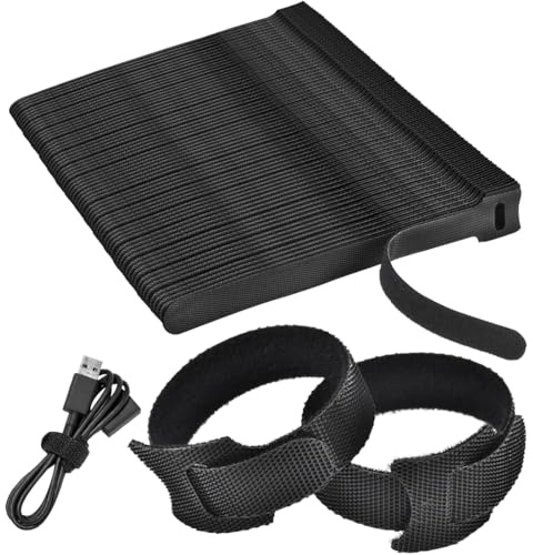 KOLZEMV 50 Stk Klett Kabelbinder, kabelbinder, Perfektes Kabelmanagement mit dem kabelbinder wiederverschließbar, Klettbänder verlängerbar, Cable Ties lösbar und Wiederverwendbar, 150mm