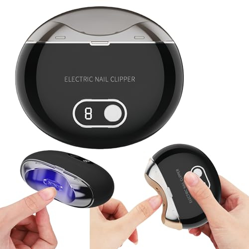 Coupe-Ongles Électrique: Coupe-Ongles Et Lime 2 En 1, Sécurité Ajustable, Pour Bébés, Enfants, Adultes Et Seniors (Noir)
